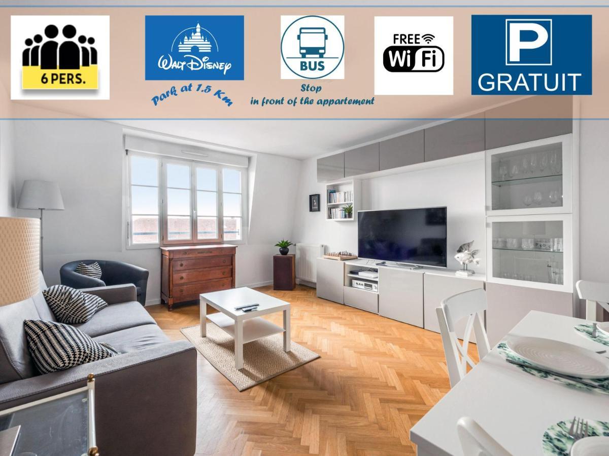 Appartement Familial Disney Val D'Europe La Vallee, Wifi Et Parking 塞里斯 外观 照片